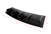 Universal Rear Diffuser Type-E (Gloss Black, ABS Plastic) photo 4