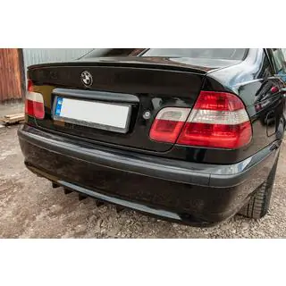 Universal Rear Diffuser Type-E (Gloss Black, ABS Plastic) photo 1
