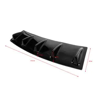 Universal Rear Diffuser Type-E (Gloss Black, ABS Plastic) photo 4