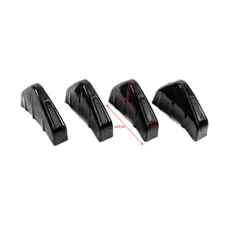 Universal Rear Diffuser Type-D (4pcs, Gloss Black, ABS Plastic) photo 3
