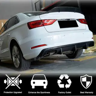 Rear Bumper Diffuser V2 (for Base Sedan 2012-2016, Carbon) photo 2