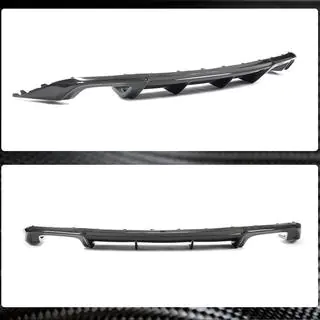 Rear bumper diffuser (for Base Sedan 2017-2020, Carbon) photo 3