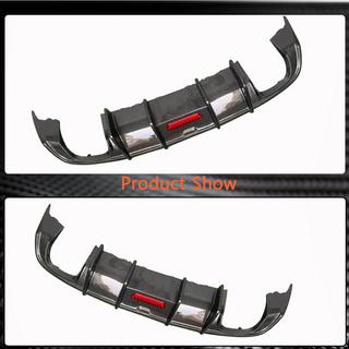 Rear bumper diffuser with LED brake light (for Base SD 2017-2020, Carbon) photo 4