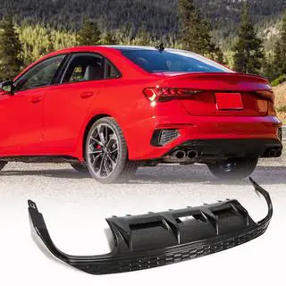 Rear bumper diffuser V2 for S-Line Sedan 2020-2023 (Carbon) photo 1
