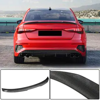 Spoiler V2 (for Sedan, Carbon) Audi A3 2020- photo 1