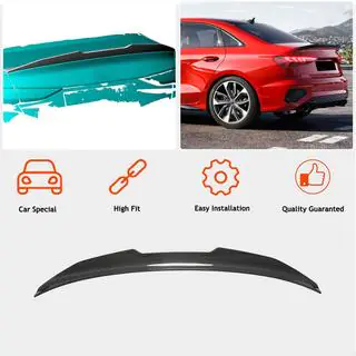 Spoiler V2 (for Sedan, Carbon) Audi A3 2020- photo 2