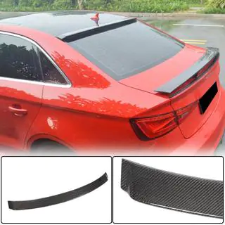 Rear window spoiler V1 (for Sedan, Carbon) Audi A3 2012-2020 photo 1