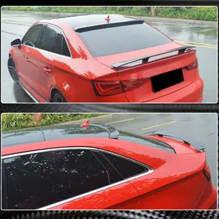 Rear window spoiler V1 (for Sedan, Carbon) Audi A3 2012-2020 photo 3