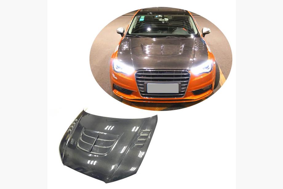 Audi A3 2012-2020 Hood V1 (for Sedan 2012-2016, Carbon Fiber) Photo 1