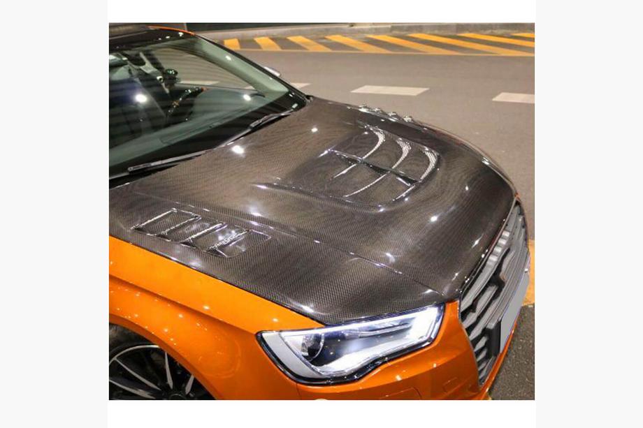Audi A3 2012-2020 Hood V1 (for Sedan 2012-2016, Carbon Fiber) Photo 2