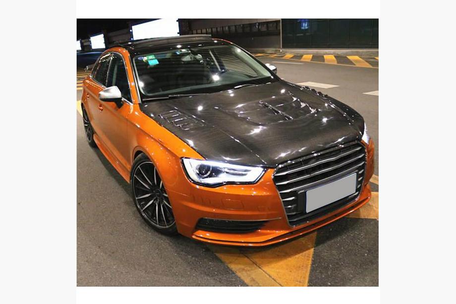 Audi A3 2012-2020 Hood V1 (for Sedan 2012-2016, Carbon Fiber) Photo 3
