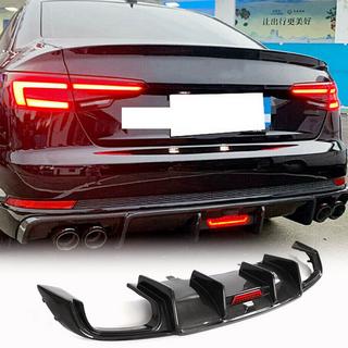 Rear Bumper Diffuser (for Base SD 2015-2019, Carbon) Audi A4 B9 2015-2024 photo 1