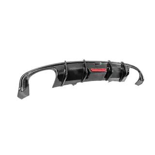 Rear bumper diffuser (for Base Sedan 2015-2019, Carbon) photo 4