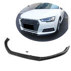 Audi A4 B9 2015-2024 Front bumper lip spoiler Lip V1 (for Base Sedan 2015-2019, Carbon) photo 1