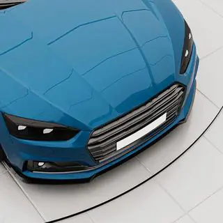 Front Bumper Lip V2 (for S-Line 2016-2020, Carbon) photo 2