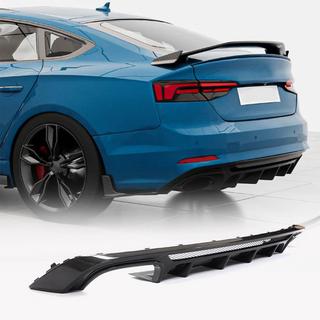 Rear Bumper Diffuser V3 (for S-Line 2016-2020, Carbon) photo 1