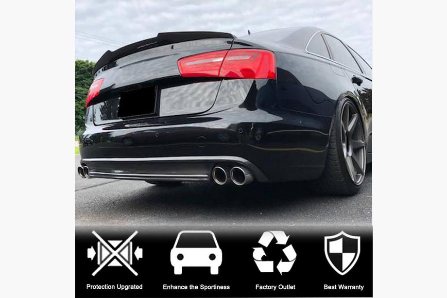 Audi A6 C7 2011–2018 Rear Bumper Diffuser Carbon (for Base 2011-2014) Photo 2