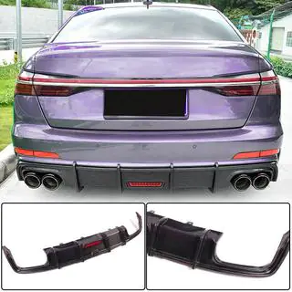 Rear Bumper Diffuser (for Base Sedan 2018-2023, Carbon) photo 1