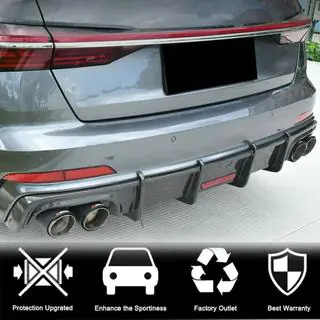 Rear Bumper Diffuser (for Base Sedan 2018-2023, Carbon) photo 2