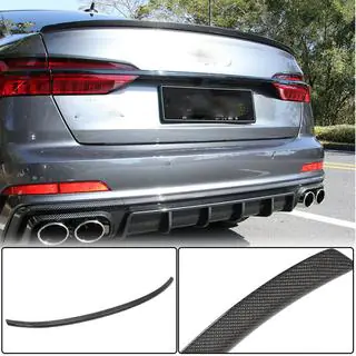 Rear Spoiler V3 (for Sedan, Carbon) photo 1