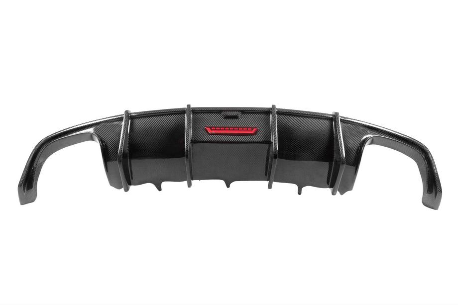 Audi A7 2010-2018 Rear Bumper Diffuser (for S-Line, 2014-2018, Carbon) Photo 5