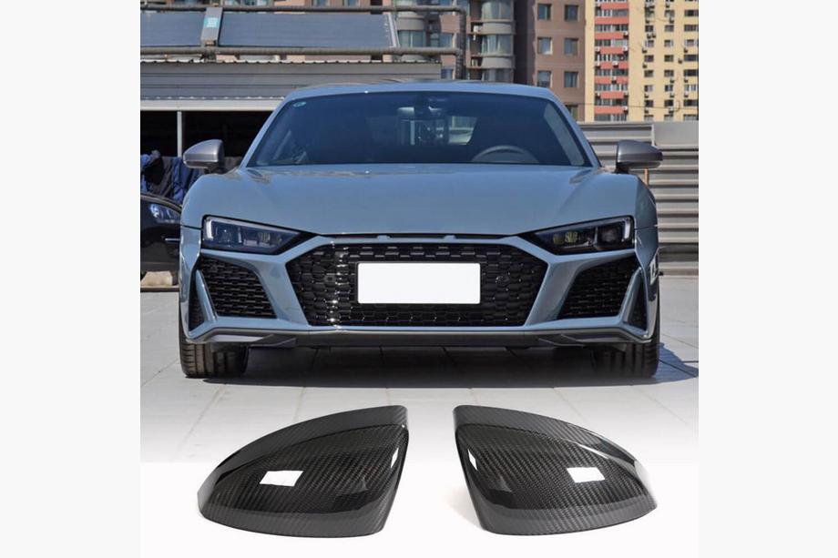 Audi R8 2015- Mirror Covers Replacement Style (Carbon) Photo 1