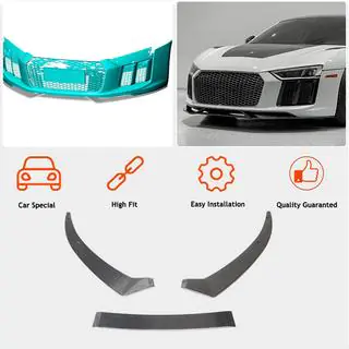 Front Bumper Lip V1 (2015-2020, Carbon) photo 2