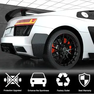 Rear bumper covers (2015-2020, Carbon) photo 3