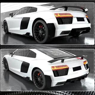 Rear bumper covers (2015-2020, Carbon) photo 4