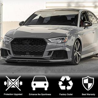 Front Bumper Lip Spoiler V5 (for RS3 Sedan 2017-2020, Carbon) photo 3