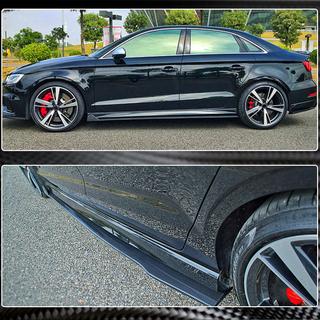Side Skirts (for RS3 Sedan 2017-2019, Carbon Fiber) photo 3