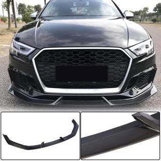 Front bumper lip splitters V3 (for RS3 Sedan 2017-2020, Carbon) photo 1