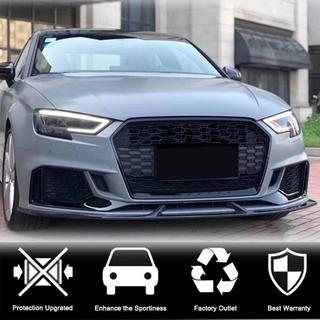 Front bumper lip splitters V3 (for RS3 Sedan 2017-2020, Carbon) photo 2
