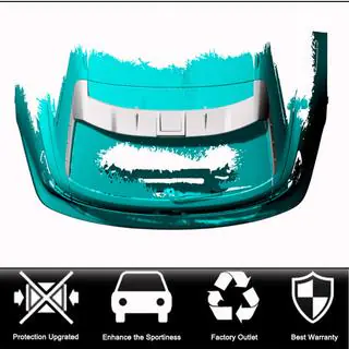 Rear spoiler V2 (for Avant, 3 pcs, Carbon) photo 2
