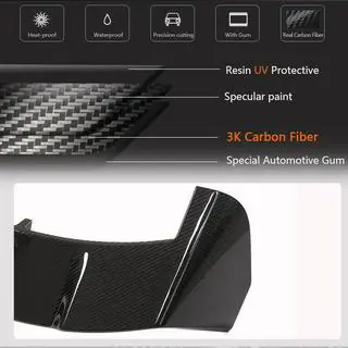 Rear spoiler V2 (for Avant, 3 pcs, Carbon) photo 4