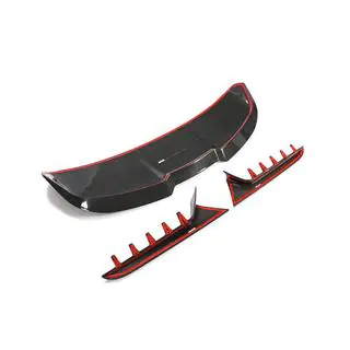 V1 Spoiler (for Avant, 3 pcs, Carbon) photo 4
