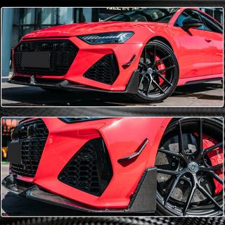 Front bumper air vent covers V2 (for RS7 2018-2022, Dry Carbon) photo 2