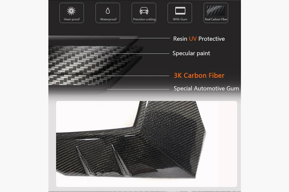 Audi Q8 2018- Front Grille Surround for RSQ8 Carbon Photo 3