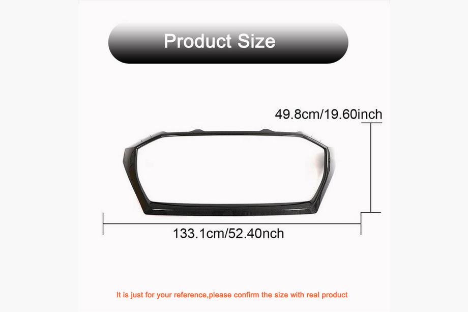 Audi Q8 2018- Front Grille Surround for RSQ8 Carbon Photo 4