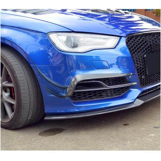 Front bumper lip (for S-Line Sedan 2012-2016, carbon) Audi A3 2012-2020 photo 2