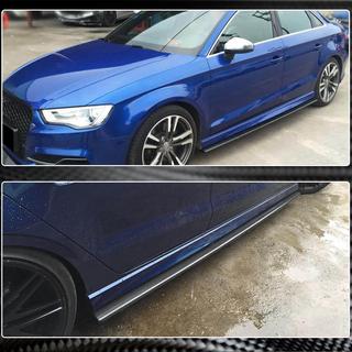 Side Skirts V3 (for S-Line Sedan, Carbon) photo 4