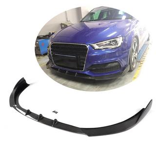 Front Bumper Lip V1 for S-Line 2012-2016 HB, Carbon Audi A3 2012-2020 photo 1