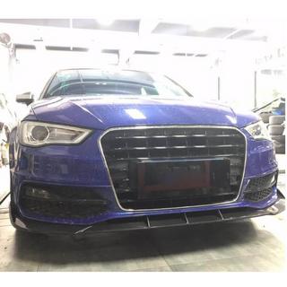 Front Bumper Lip V1 for S-Line 2012-2016 HB, Carbon Audi A3 2012-2020 photo 2