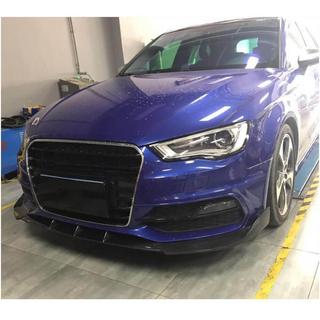 Front Bumper Lip V1 for S-Line 2012-2016 HB, Carbon Audi A3 2012-2020 photo 3