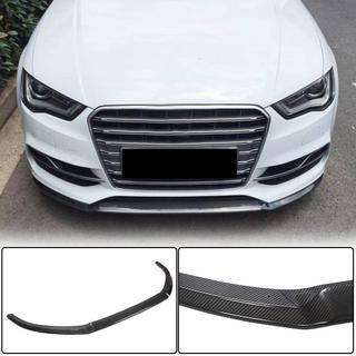 Front bumper lip Lip V1 (for S-Line Sedan 2012-2016, Carbon) Audi A3 2012-2020 photo 1