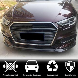 Front Bumper Lip V1 (for S-Line 2017-2020 HB, Carbon) Audi A3 2012-2020 photo 2