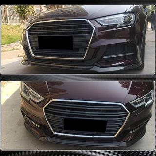 Front Bumper Lip V1 (for S-Line 2017-2020 HB, Carbon) Audi A3 2012-2020 photo 4