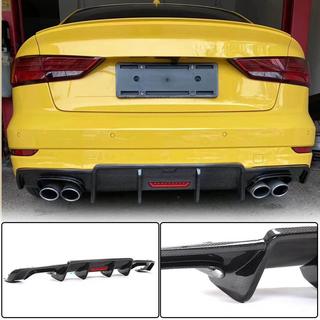 Rear bumper diffuser V3 for S-Line Sedan 2017-2020 (Carbon) Audi A3 2012-2020 photo 1