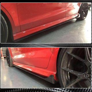 Side Skirts V2 (for S-Line Sedan, Carbon) photo 2