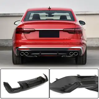 Rear Bumper Diffuser V1 (for S-Line, Carbon) photo 1